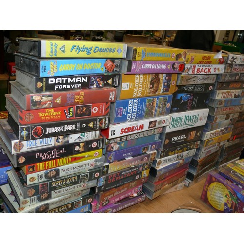 523 - LARGE COLLECTION OF VHS VIDEOS