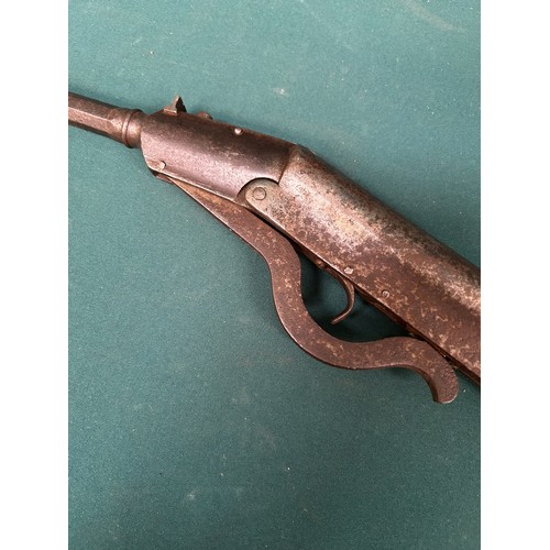 99 - An early air rifle circa 1900 probably by Gem .177, part octagon barrel - total length 86cm - loose ... 