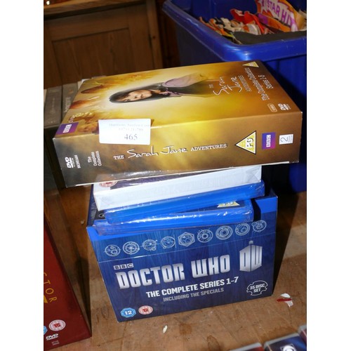 465 - DOCTOR WHO THE COMPLETE SERIES 1-7 ON BLU-RAY PLUS DOCTOR WHO MATT SMITH CHRISTMAS SPECIALS, THE DAY... 