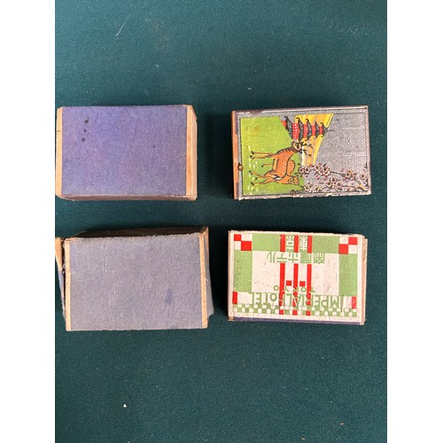 172 - Collection of match boxes including Art Deco examples - rare Three Surfers box, Eastern & Australian... 