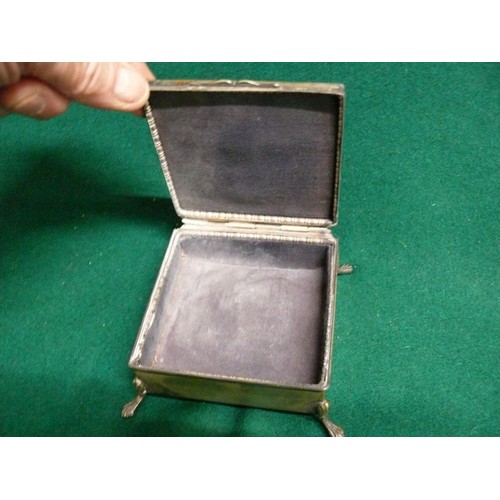 4 - A SILVER METAL CIGARETTE BOX OF THE DUKE OF CORNWELL LODGE No 1839 WITH HIS FAMILY CREST THE FLEUR D... 