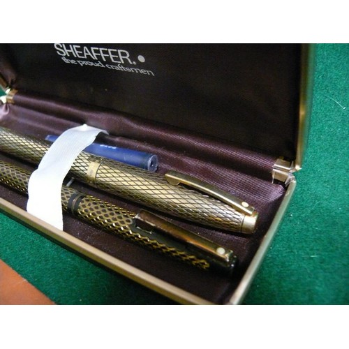 33 - A BOX OF SHAFFER PENS