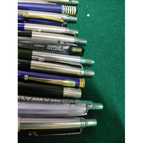 37 - A BOX OF MIXED PENS, REFER TO PHOTOS