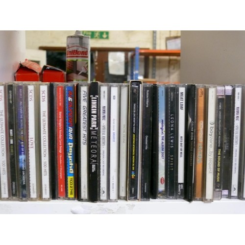 581 - 5 CUBES OF VARIOUS CD'S TO INCLUDE NOW, MEATLOAF, TAKE THAT, BON JOVI ETC