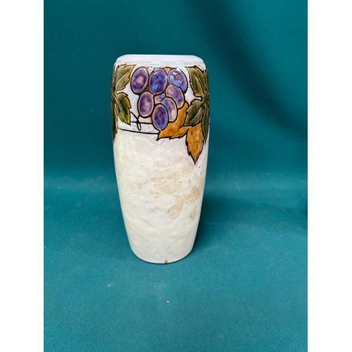 196 - Royal Doulton Lambeth vase decorated with vine & grape design by Ethel Beard , circa 1920. With impr... 