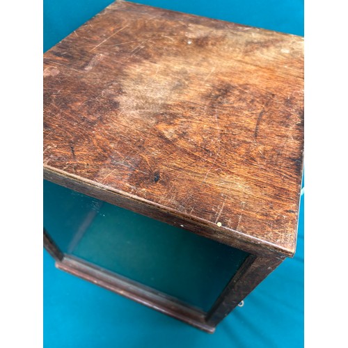 330 - Early 20th Century Collector's Table Top display cabinet - 30cm x 34cm x 32cm