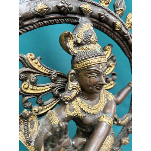 258 - A superb and very large 20th Century Indian Bronze figure of the Hindu Deity Shiva as Nataraja the d... 