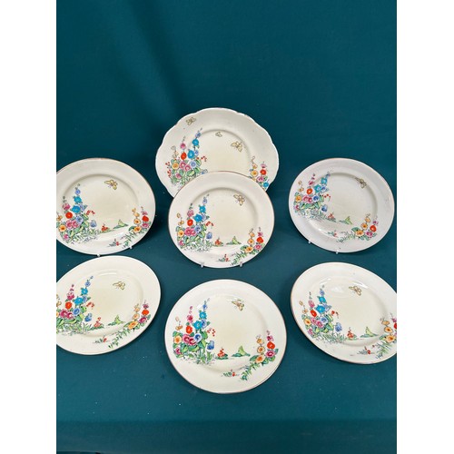 15 - A 1930's Crown Staffordshire bone china sandwich set in the 