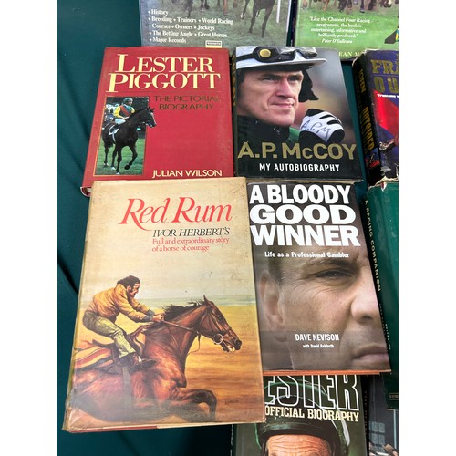 229 - Good collection of 20 books on a Horse Racing theme to include “Red Rum- Ivor Herbert’s Full & Extra... 