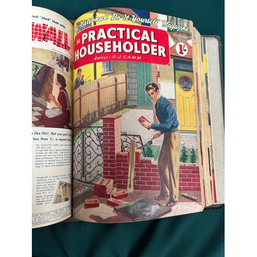 240 - 6 Volumes of Practical Householder from 1955 to 1962 - complete set - monthly magazines bound into 6... 