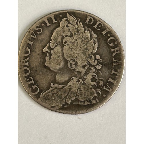 86 - A George II 1758 Shilling, fine condition