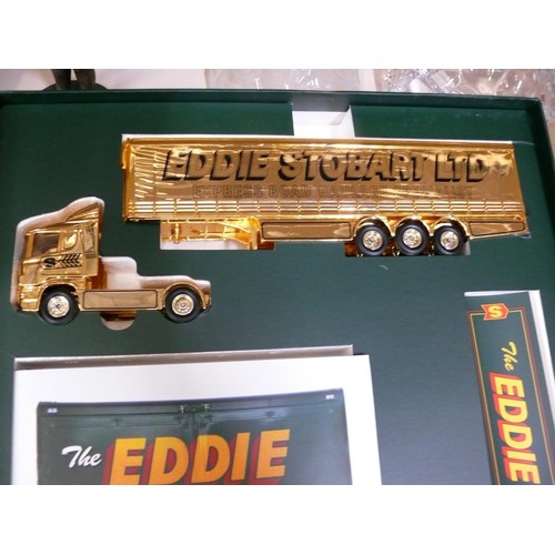 70 - EDDIE STOBART GOLD STORY, MINT AND BOXED