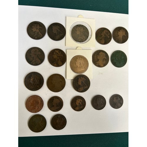 89 - Copper coins, pennies and half pennies, George IV halfpenny 1826 & the rest Victoria