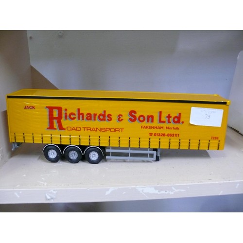 75 - JACK RICHARDS CURTAINSIDE TRAILER UNIT