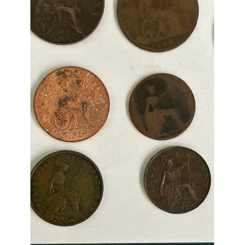 89 - Copper coins, pennies and half pennies, George IV halfpenny 1826 & the rest Victoria