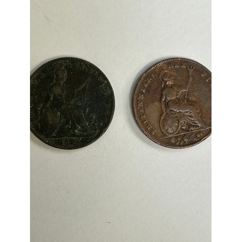 82 - George IV Farthing 1822 & William IV 1837