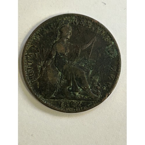 82 - George IV Farthing 1822 & William IV 1837