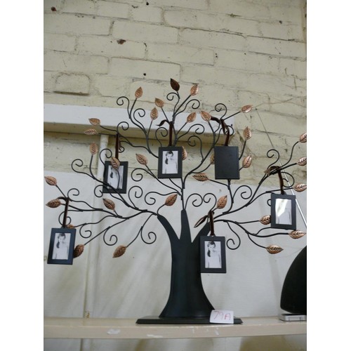 79A - A LOVELY METAL PHOTO FRAME TREE PLUS A BOXED CAR. THE PROCEEDS OF THIS LOT WILL BE DONATED TO CHARIT... 