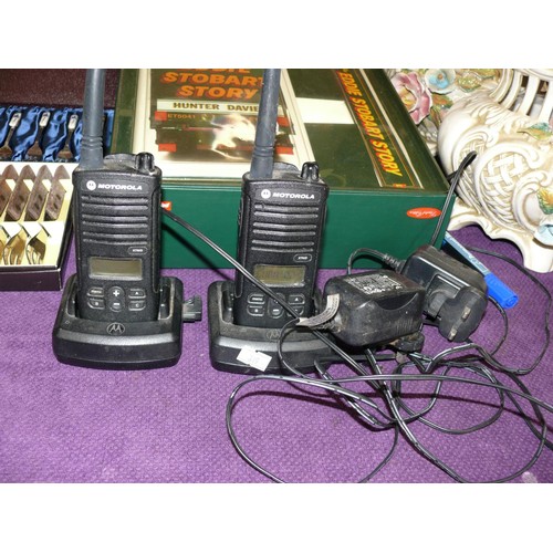 67 - 2 MOTOROLA XTNID WALKIE TALKIES