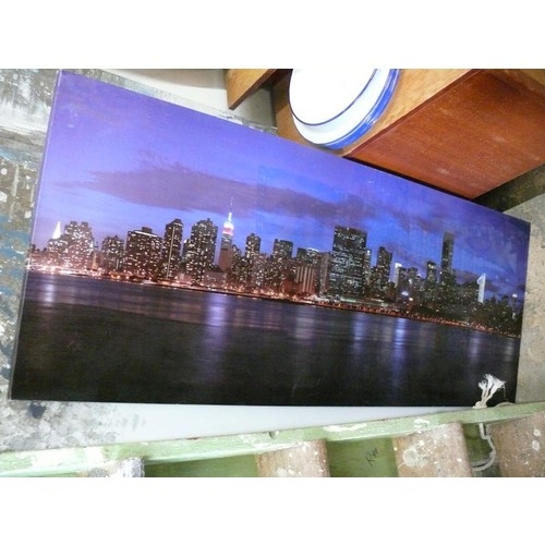 483 - 3 CANVAS ART PICTURES