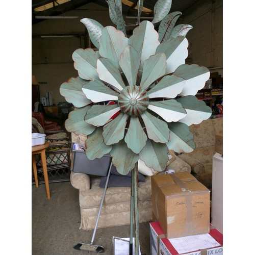 459 - LARGE GARDEN VERSAILLES SP470 JONART DESIGN WIND SCULPTURE 210CM HIGH DIAMETER 70CM