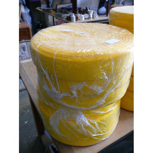 509 - 6 ROLLS OF YELLOW WEBBING