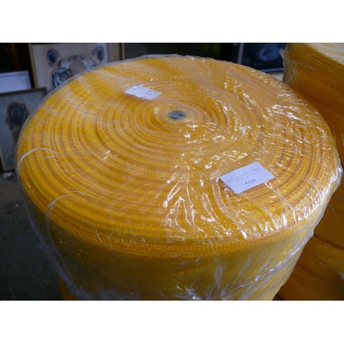 509 - 6 ROLLS OF YELLOW WEBBING