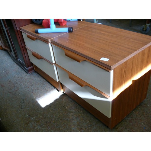 505 - 2 RETRO BEDSIDES IN WOOD EFFECT