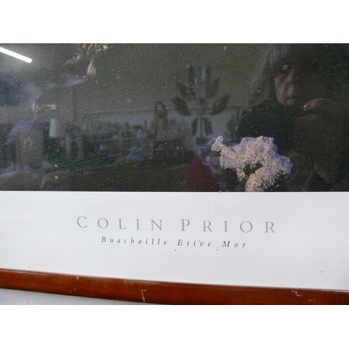 492 - A FRAMED AND GLAZED COLIN PRIOR PRINT