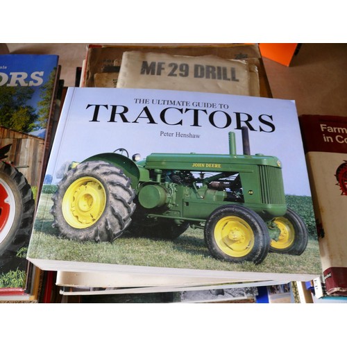 493 - LARGE COLLECTION OF TRACTOR REFERENCE BOOKS, MANUALS AND PARTS LISTS