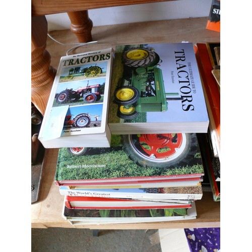 493 - LARGE COLLECTION OF TRACTOR REFERENCE BOOKS, MANUALS AND PARTS LISTS