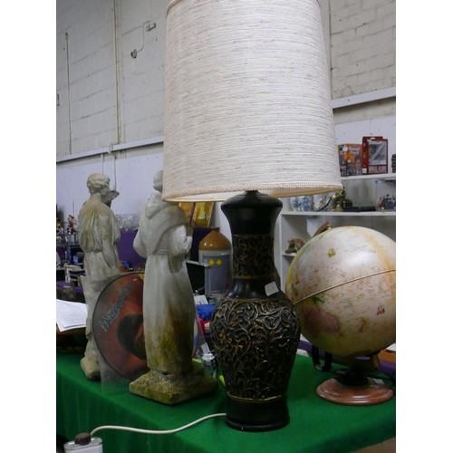 50 - LARGE ORNATE CERAMIC TABLE LAMP