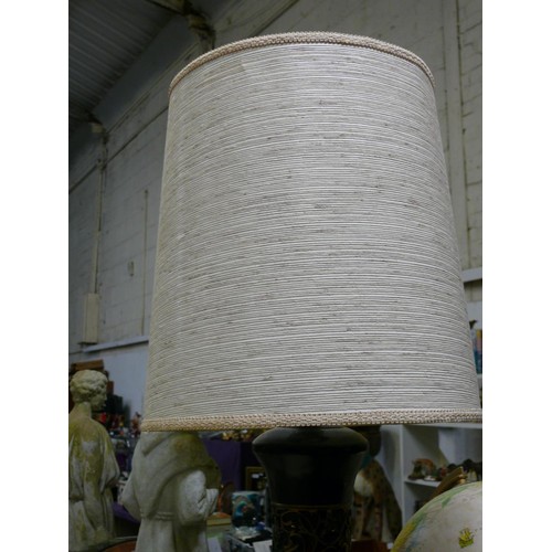 50 - LARGE ORNATE CERAMIC TABLE LAMP