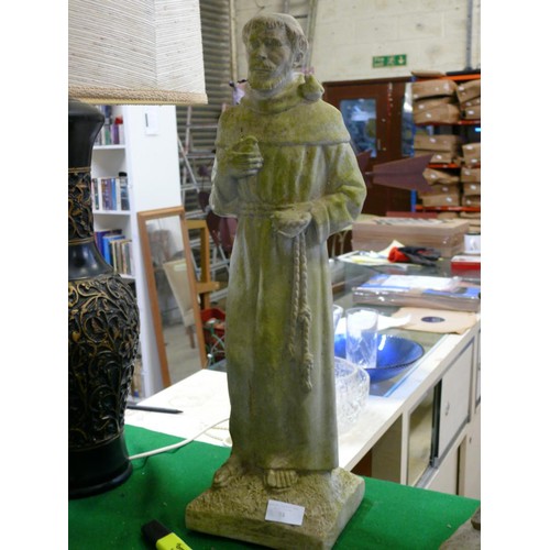 54 - FRANCIS OF ASSISI GARDEN STATUE APPROX 22