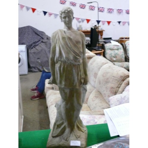 55 - ROMAN  MAN GARDEN STATUE APPROX 22