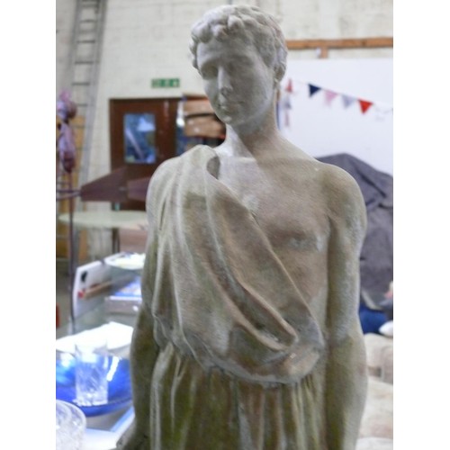 55 - ROMAN  MAN GARDEN STATUE APPROX 22