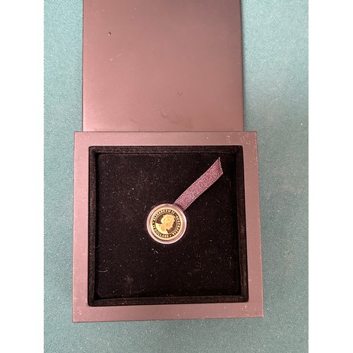 77A - A 2019 Australian 15 Dollar 24 ct gold proof coin (1/10th Oz) in presentation box