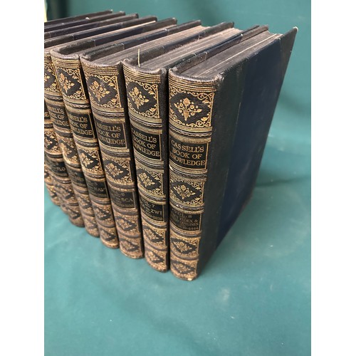 266 - Cassell's Book of Knowledge in 8 Volumes - published circa 1924 by The Waverley Book Company Ltd - g... 