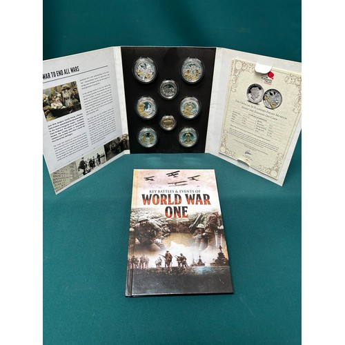 97 - We Will Remember Them, In Flanders Fields coin collection in presentation wallet by The London Mint.... 