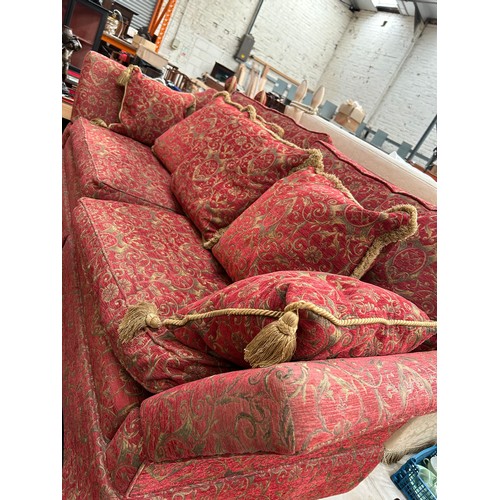 520 - A very good quality Knole style large two seater sofa by Corinth designs, traditionally upholstered ... 