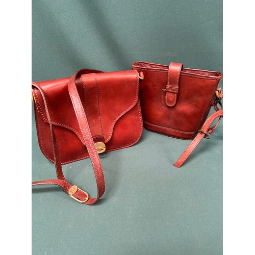 286 - Two very good quality brown leather ladies shoulder bags, one by Debenhams