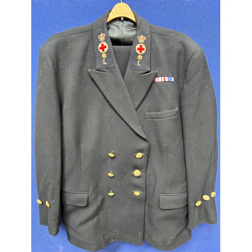 110 - 1950’s Uniform with badge of Queen Alexandra’s Royal Navy Service Laboratory, made & supplied by Gre... 