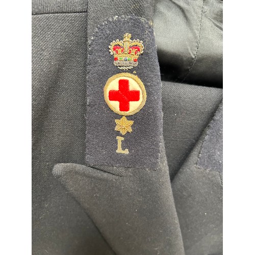 110 - 1950’s Uniform with badge of Queen Alexandra’s Royal Navy Service Laboratory, made & supplied by Gre... 