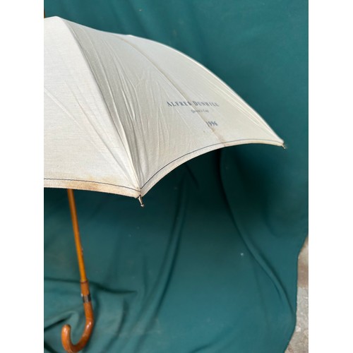 323B - Alfred Dunhill Queens Cup 1996 polo walking length cotton umbrella