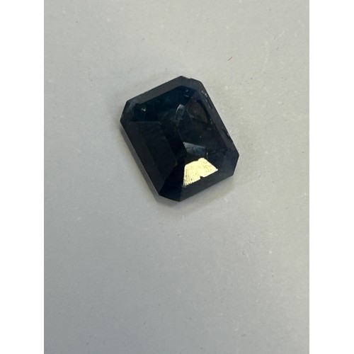 45D - Square cut sapphire gemstone 9mm x 7mm