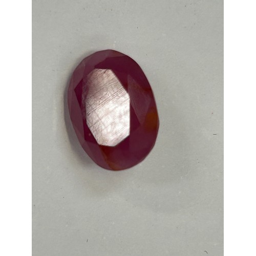 45B - Oval cut Ruby gemstone 12mm x 9mm