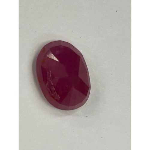 45B - Oval cut Ruby gemstone 12mm x 9mm