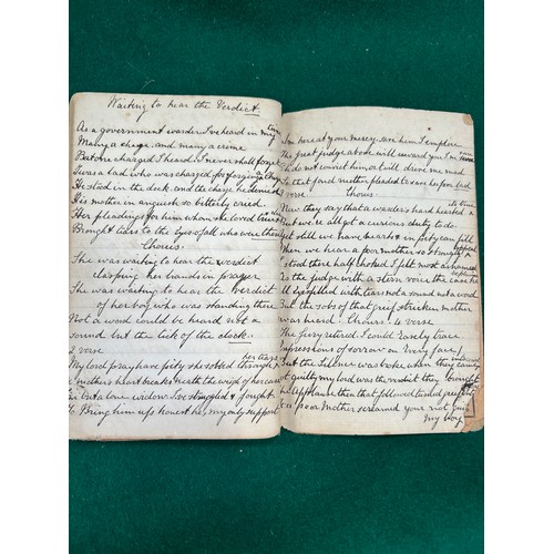 242 - Victorian Ladies hand written recipe book for Sara White June 1887. Puddings, cakes, 