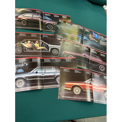 155 - AUTOMOBILE EPHEMERA / CAR BROCHURES - ALL IN VERY GOOD CONDITION. CHEVROLET - INCLUDES 1983 CITATION... 