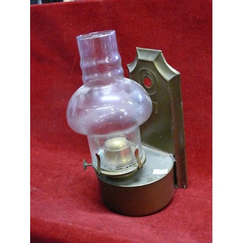 72 - WALL MOUNTED PARAFFIN LAMP